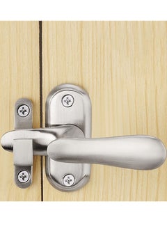 KASTWAVE Door Latch Security Lock Stainless Steel Safety Door and Window Latches Suitable for Barn Door Latch, Household, Bathroom, Garage (Silver)  - Image 4