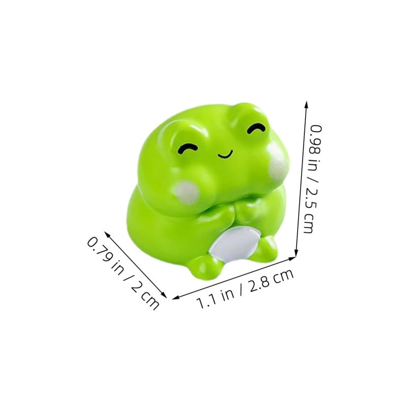 Mini Garden Frog Figurines Resin Miniature Animals For Bonsai Fairy Garden Landscape Decoration - Image 3