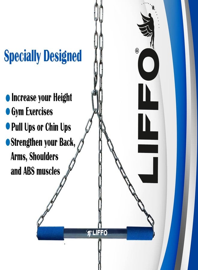 Liffo® Hanging Rod For Height increase Heavy Sangal Steel Chin-up, Pull up Bar for Home & Gym (6FT) - Image 3
