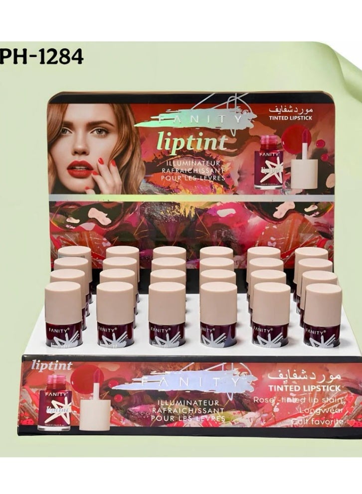 FANITY PH-1284 Lip Tint, 24 pieces