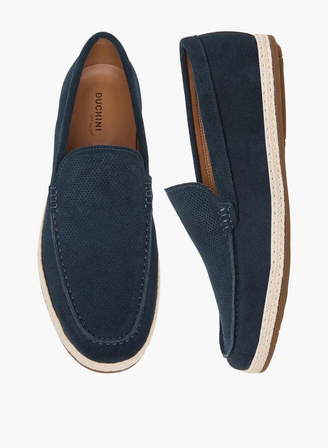 DUCHINI Men Leather Espadrille Loafers - Image 1