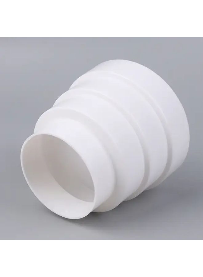 مخفض مجرى PVC الأبيض وموصل مروحة الشفط 80 ملم 100 ملم 110 ملم 120 ملم - Image 5