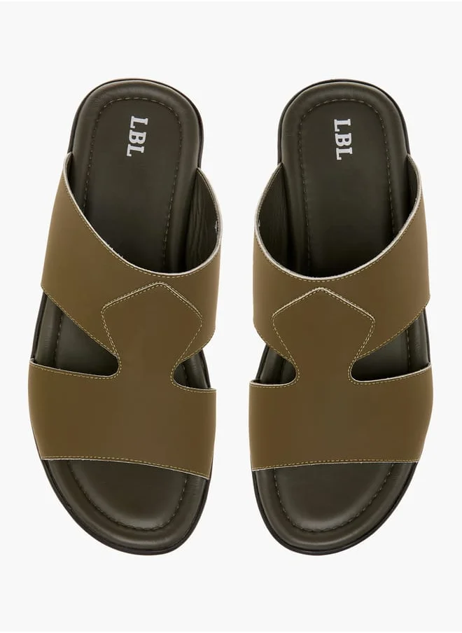 LBL by Shoexpress Men Cutout Detail Slip-On Arabic Sandals Ramadan Collection