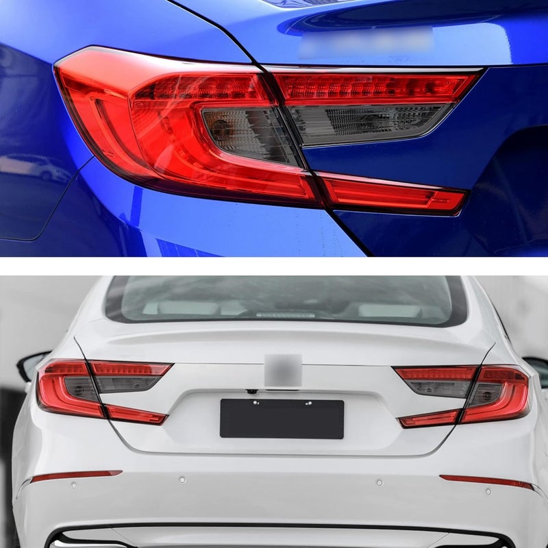 TOMALL Vinyl Smoke Tint Turn Signal Reverse Light Films Compatible with Honda 10th Accord 2018-2020 PreCut Car Tail Light Transmission Stickers Exterior Decoration (35% Light Black) - Image 5