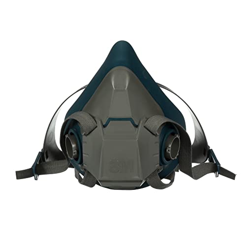 3M Rugged Comfort Half Facepiece Reusable Respirator 6503, NIOSH, Cool Flow Valve Helps Reduce Heat and Moisture, Silicone Faceseal Provides a Firm Seal, Welding, Sanding, Cleaning, Grinding, Large - Image 1