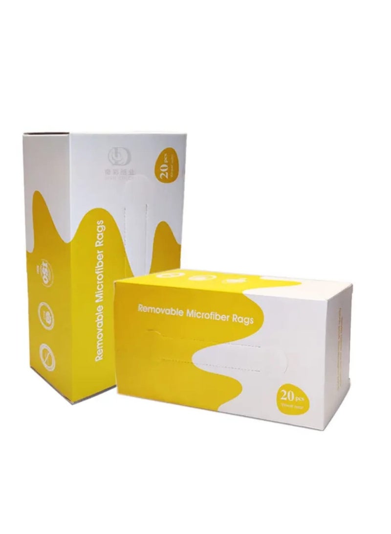 20 قطعة قماش للتنظيف مايكروفايبر فاخر ، مناديل قابلة لإعادة الاستخدام، فوطة ، منتجات العناية بالسيارات، سهلة - Image 4