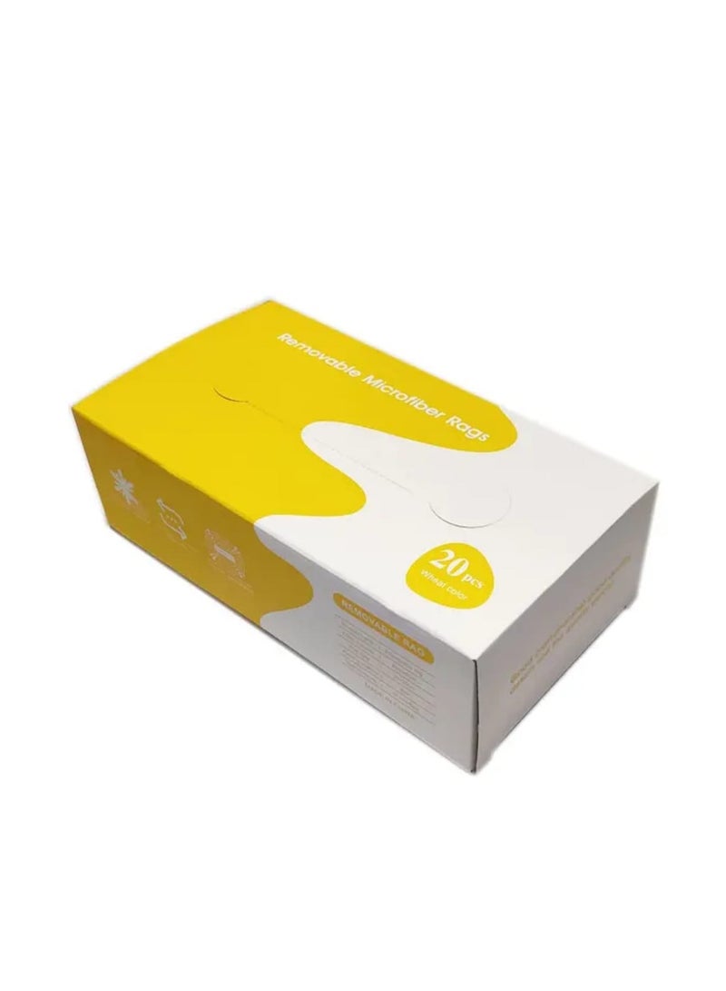 20 قطعة قماش للتنظيف مايكروفايبر فاخر ، مناديل قابلة لإعادة الاستخدام، فوطة ، منتجات العناية بالسيارات، سهلة - Image 1