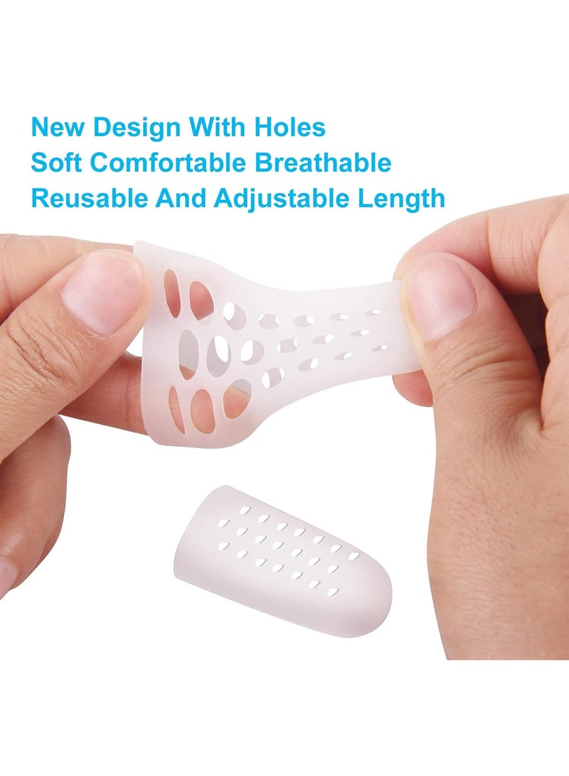 10 Pack Silicone Small Toe Protector Caps, Flexible Foot Skin Protection Cushions, Relieve Pain from Corn Blister Callus Ingrown Toenails - Image 4