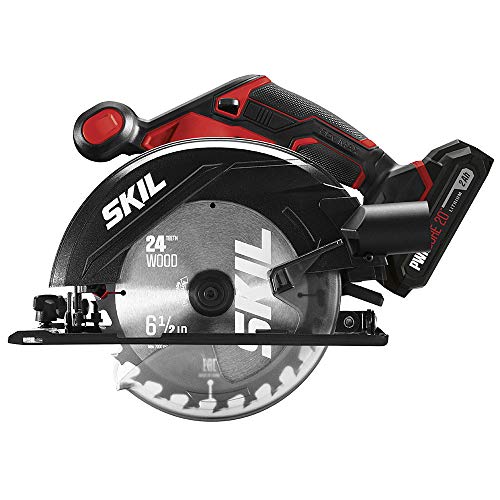 SKIL 20V 6-1/2 Inch Cordless Circular Saw Includes 2.0Ah PWR CORE 20 Lithium Battery and Charger - CR540602 - Image 1