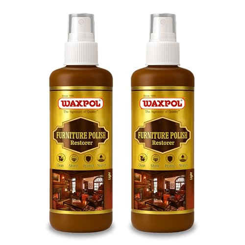 Waxpol Furniture Polish Restorer 400ml(200 ml Set of 2) Wood Polish Shine Spray for Furniture, Cabinets, and Wardrobes, Restores & Maintains Wood Shine - Image 1