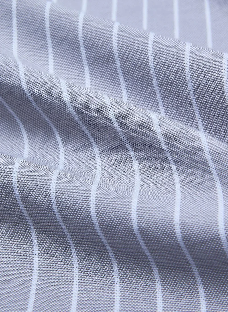 GIORDANO  Men’s Cotton Slim Oxford Shirt with Embroidery for Men | Best Price UAE