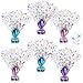 CraftyDream 6 Pcs Table Decorations Rainbow Unicorns Metallic Gleam Foil Spray Centerpieces Unicorn Model Branches Leaf Glitter Plastic Spray Table Centerpieces for Party Birthdays - Image 2