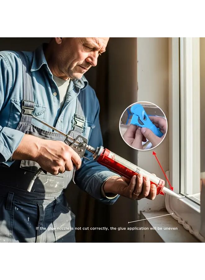 1pc Manual Sealant Nozzle Cutter Heavy Duty Plastic Metal Multi Functional Trimmer - Image 2