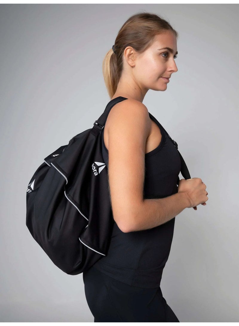 AORA Sphere Gym Bag – Premium Water-Resistant Large Capacity Sports Tote with Multi-Pockets, Lightweight Fitness & Travel Bag for Women & Men – Black - Image 4