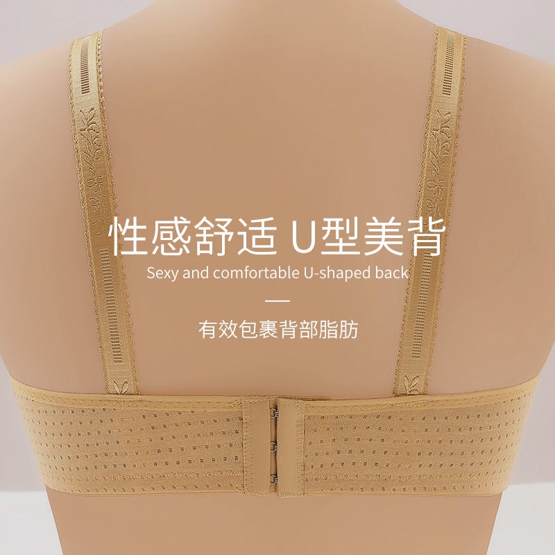 Supply New Style Lace Bra Thin Underwear For Mothers Comfortable Non-Rimmed Bra For Middle-Aged And Elderly - Image 5