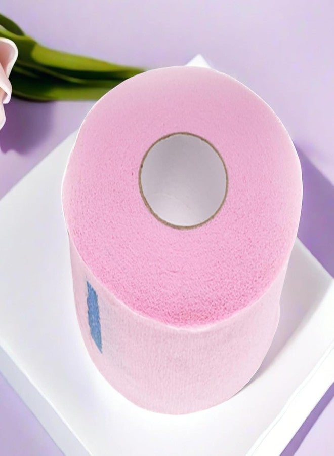LJJCSFF 1 Roll Barber Paper Neck Strips for Hair Cutting Tissue Neck Wraps Barber Neck Bands Haircut Styling Tool Barber Accessories Pink - Image 4