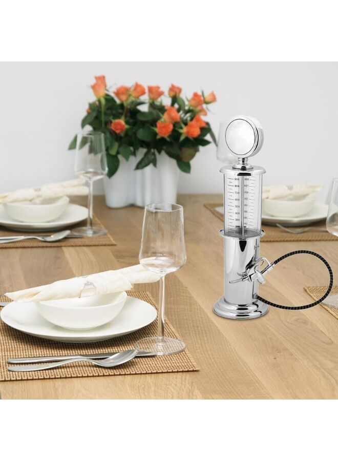 عام موزع مشروبات بمضخة للبار المنزلي | قارورة مشروبات بلاستيكية حمراء عتيقة الطراز، سعة ٣٠ أونصة، لتزيين كهف الرجل | موزع مشروبات للويسكي الاسكتلندي، والفودكا، والكوكتيلات، والمشروبات غير الكحولية، وغيرها - Image 4