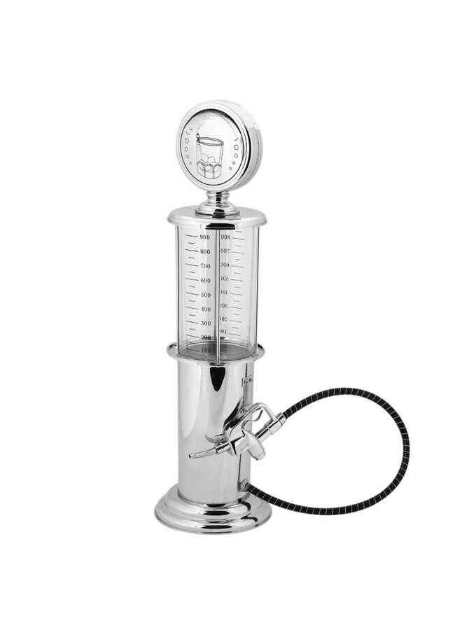 عام موزع مشروبات بمضخة للبار المنزلي | قارورة مشروبات بلاستيكية حمراء عتيقة الطراز، سعة ٣٠ أونصة، لتزيين كهف الرجل | موزع مشروبات للويسكي الاسكتلندي، والفودكا، والكوكتيلات، والمشروبات غير الكحولية، وغيرها - Image 1