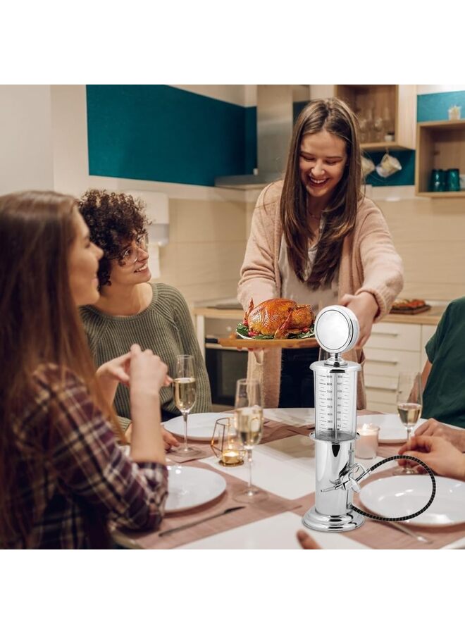 عام موزع مشروبات بمضخة للبار المنزلي | قارورة مشروبات بلاستيكية حمراء عتيقة الطراز، سعة ٣٠ أونصة، لتزيين كهف الرجل | موزع مشروبات للويسكي الاسكتلندي، والفودكا، والكوكتيلات، والمشروبات غير الكحولية، وغيرها - Image 3