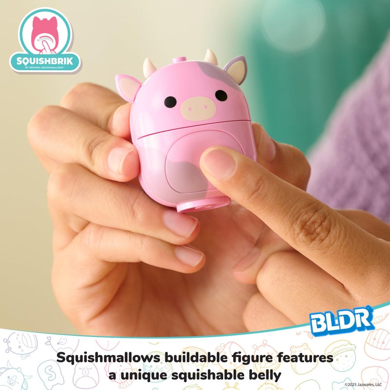 Bldr مجموعة بناء سوق المزارعين باتي من BLDR - شخصية بقرة باتي الوردية القابلة للبناء - لمحبي Squishmallows 8+ - Image 2