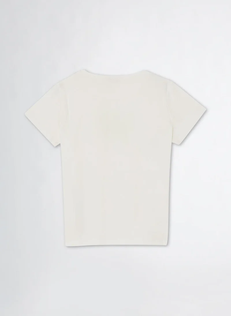 Liu Jo T-shirt with logo and sequins