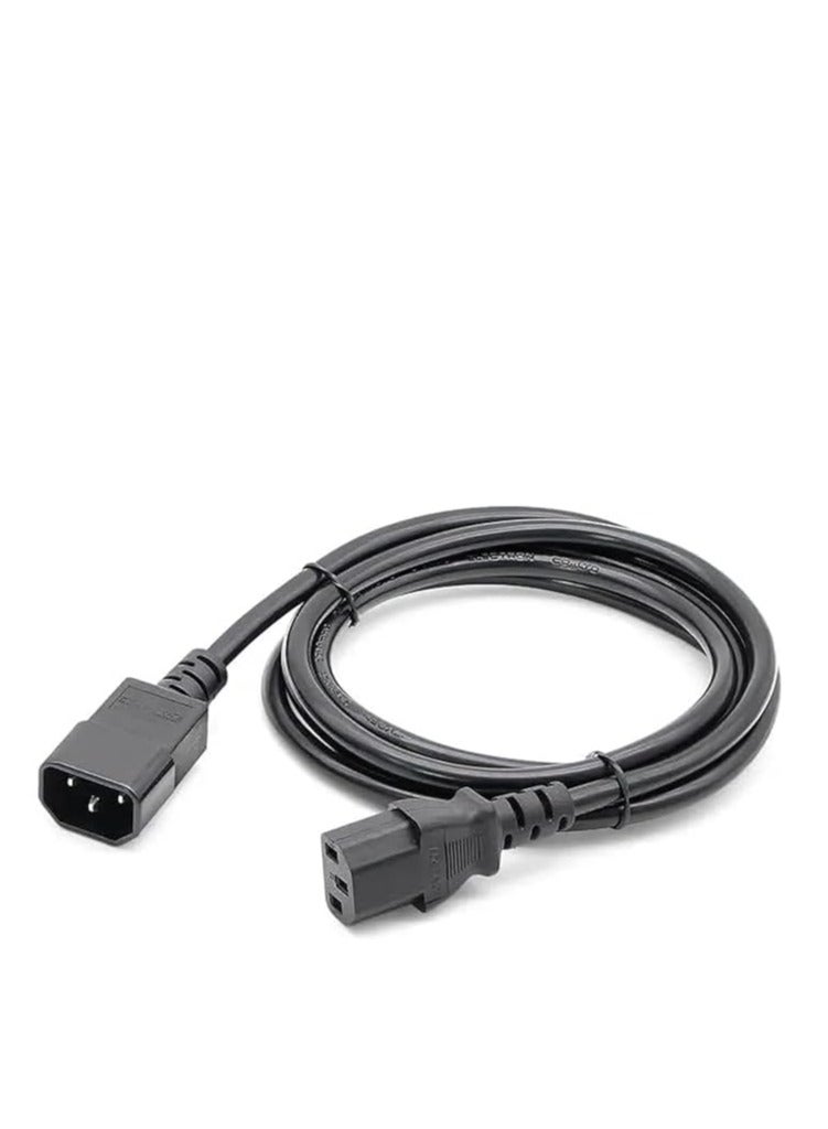 كويس كابل الطاقة C13 إلى C14 أسود - Image 1