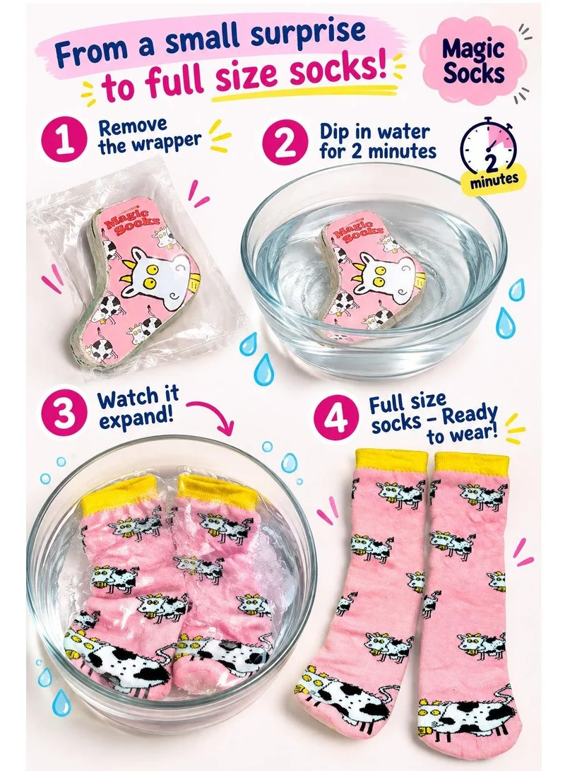 أرتيميا Artemea Novelty Magic Socks Cow design