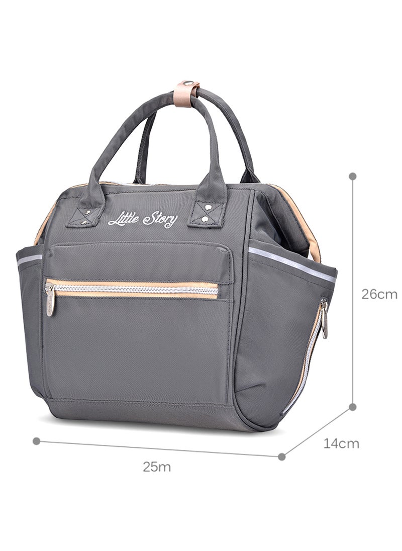 Little Story - Ace Diaper Bag - Grey - Image 1