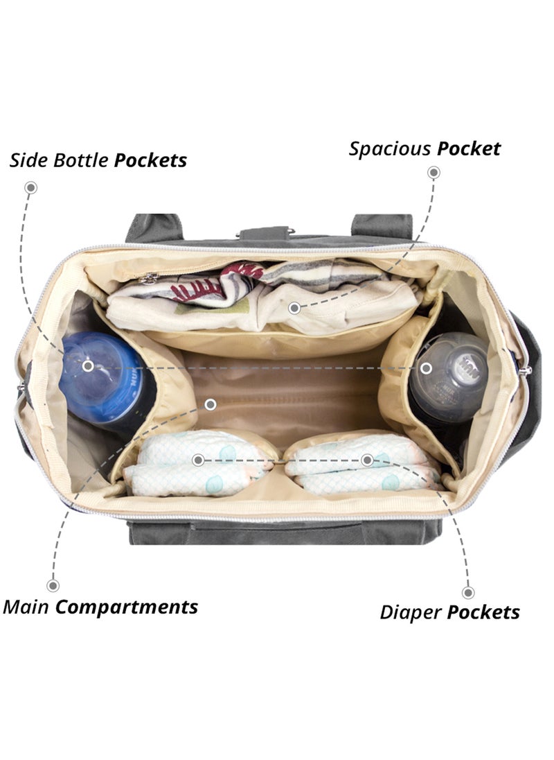 Little Story - Ace Diaper Bag - Grey - Image 1
