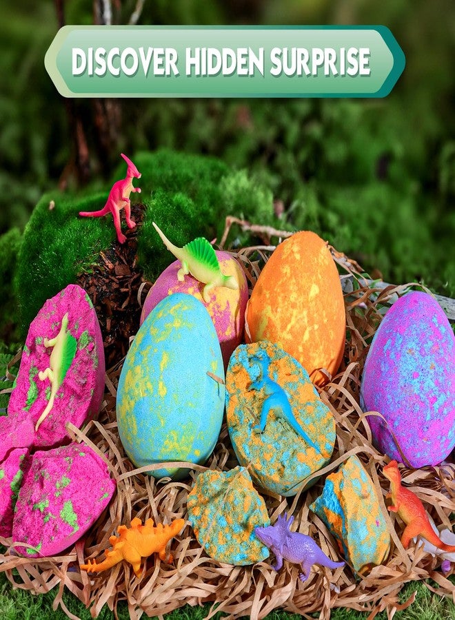 Aofmee Bath Bombs for Kids with Dinosaur Toy Inside, Easter Basket Stuffers for Toddler, Handmade Bubble Dinosaur Eggs for Boys Girls Gift Set for Birthday Christmas - Image 2