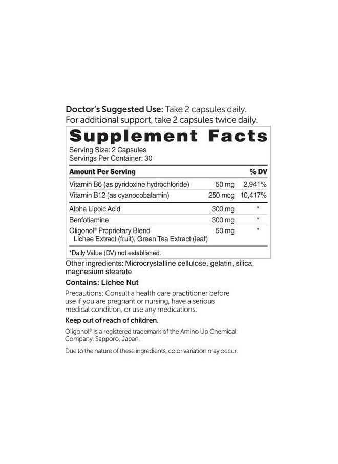 Dr. Whitaker - Complete Neurovascular Support Supplement For Nerve Function And Microcirculation 60 Capsules (30Day Supply) - Image 1