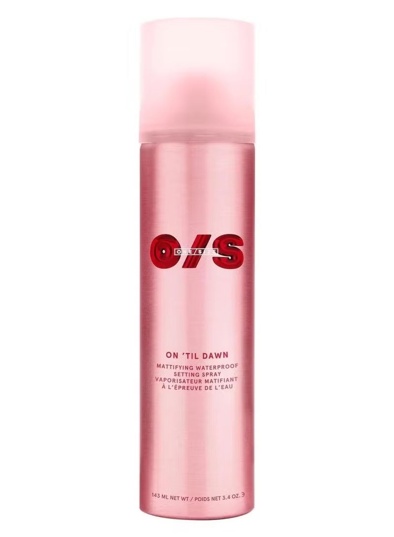 O/S On 'Til Dawn Mattifying Waterproof Setting Spray – 3.4oz / 143ml - Image 1