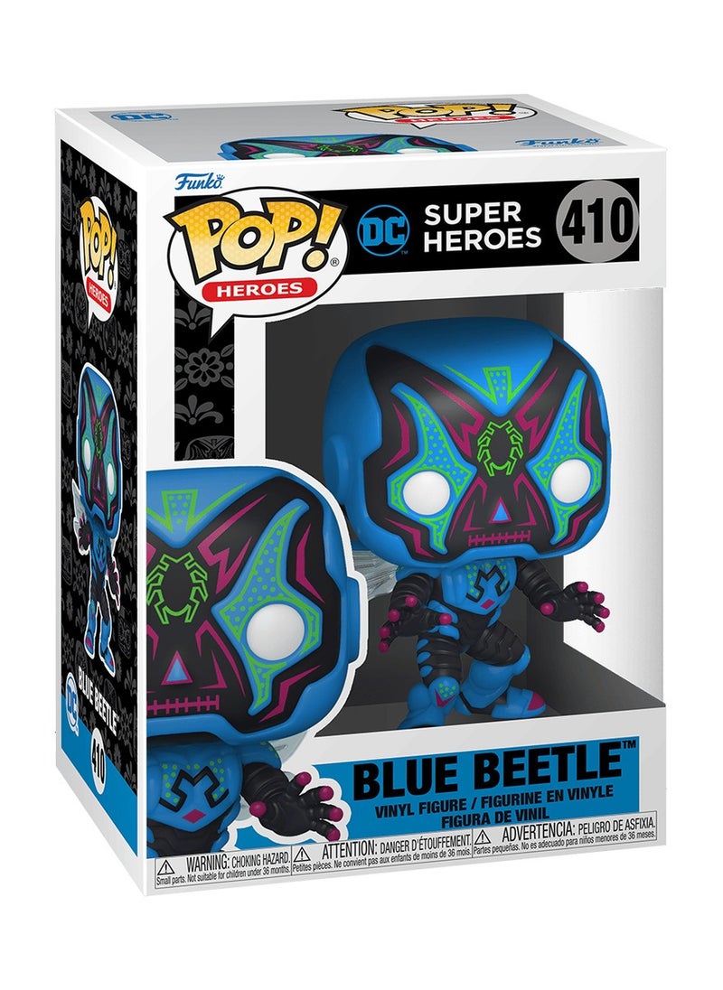 Funko Funko Pop! Heroes: Dia De Los DC - Blue Beetle - DC Comics - Collectable Vinyl Figure  - Image 1