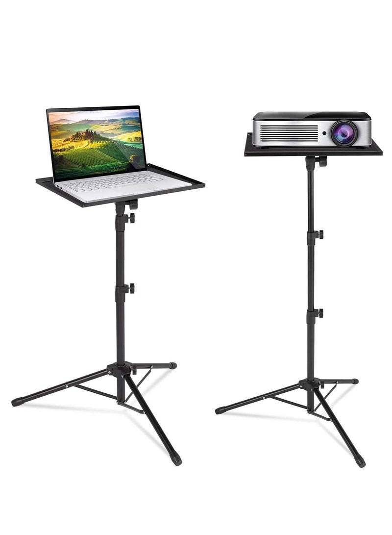 Projector Stand,Laptop Tripod Stand Adjustable Height 17.7 to 47.2 Inch , Portable Projector Stand Tripod for Outdoor Movies-Detachable Computer DJ Equipment Holder Mount  - Image 1