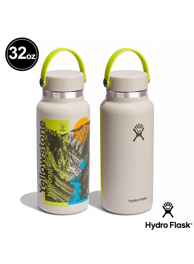 Hydro Flask Yellowstone 32oz Stainless Steel Wide Mouth Limited Edition TempShield Leakproof Water Bottle BPA-Free, Non-Toxic - Image 1