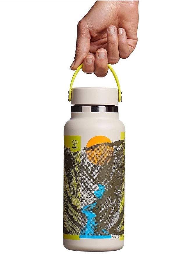 Hydro Flask Yellowstone 32oz Stainless Steel Wide Mouth Limited Edition TempShield Leakproof Water Bottle BPA-Free, Non-Toxic - Image 2