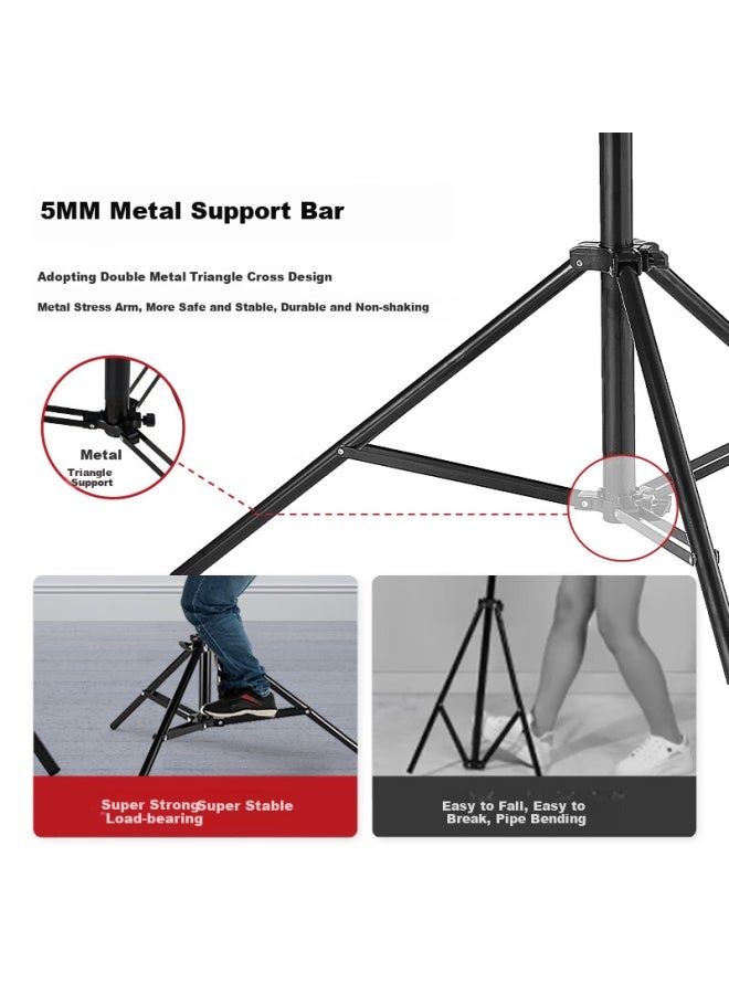 BEIYANG M Light Stand Photography Light Stand Shooting Tripod Reflector Board Fixed Bracket Led Photography Fill Light Stand Flash Light Studio Light Outdoor Shooting Live Light Stand Studio Access - Image 2
