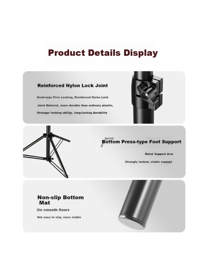 BEIYANG M Light Stand Photography Light Stand Shooting Tripod Reflector Board Fixed Bracket Led Photography Fill Light Stand Flash Light Studio Light Outdoor Shooting Live Light Stand Studio Access - Image 4
