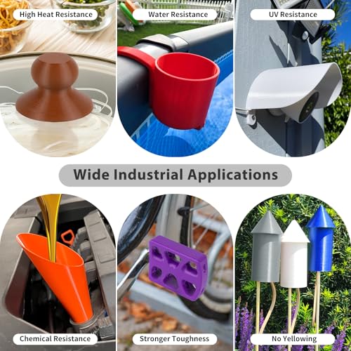 iSANMATE ASA Filament 1.75mm White 1KG, UV & Weather Resistant 3D Printer Filament Perfect for Outdoor Functional Parts, Dimensional Accuracy +/- 0.02mm, 1kg Spool (2.2lbs) - Image 5