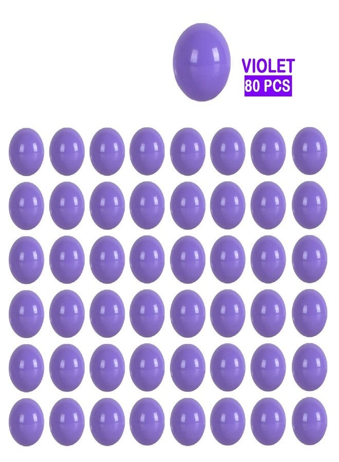 Witlans 80pcs Chinese Checker Game Replacement Balls,14mm Acrylic Balls for Aggravation Game,Traditional Marbles Games (Violet) - Image 2
