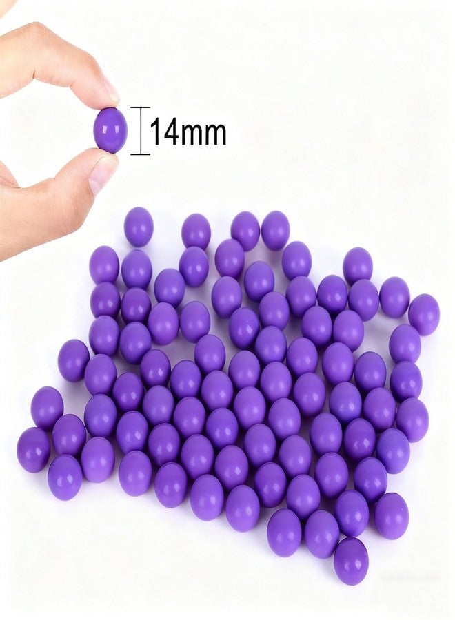 Witlans 80pcs Chinese Checker Game Replacement Balls,14mm Acrylic Balls for Aggravation Game,Traditional Marbles Games (Violet) - Image 3
