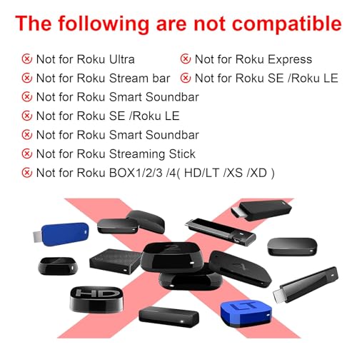 MOKEMAKE Remote for Roku TV & Cover for TCL Roku Remote, 2-Pack Remotes Replacement Cover Compatible with TCL Roku TV Remote, Replacement for Roku TV Remote (Blue) - Image 5