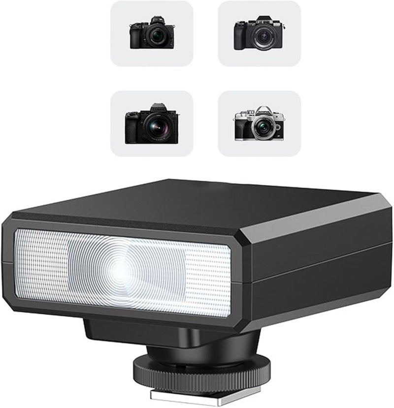 كاميرا محمولة F12 فلاش ضوئي 6000K حامل حذاء ساخن قياسي للتصوير الرقمي - Image 3