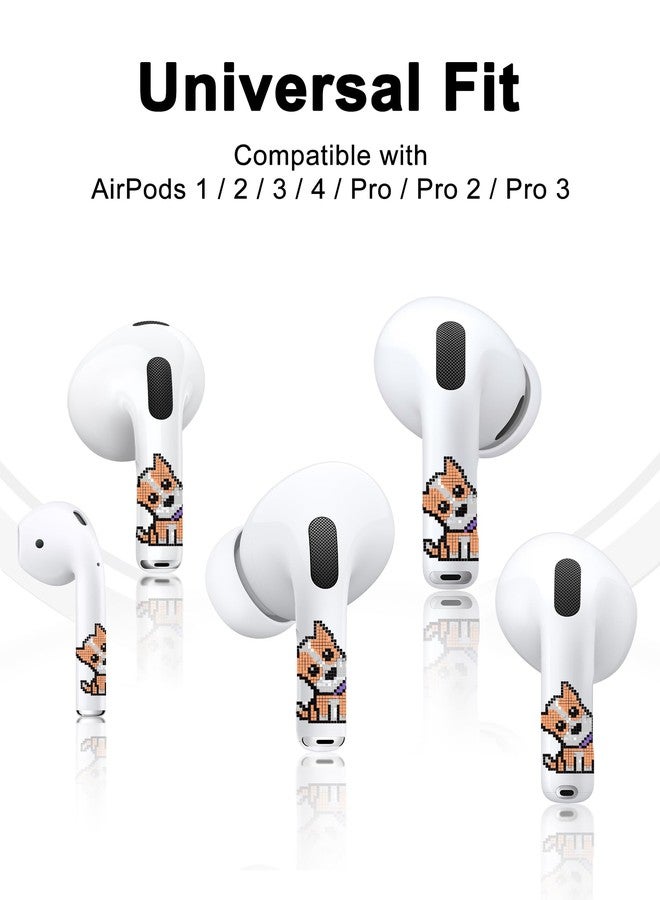 RockMax for AirPod Skin, Quickly Recognizable, Universal Fit for AirPods Pro 3/2/1 and Gen 1/2/3/4, Yellow Dog Sticker Cover, for Women and Teens - Image 4