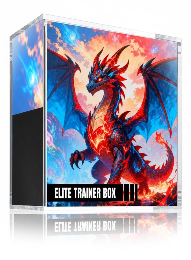 Wigearss Elite Trainer Box Acrylic Display Case – 5mm Thick Magnetic ETB Protector Box, UV-Resistant Crystal-Clear Acrylic Case for Elite Trainer Boxes, Dustproof & Stackable Collector Display - Image 1