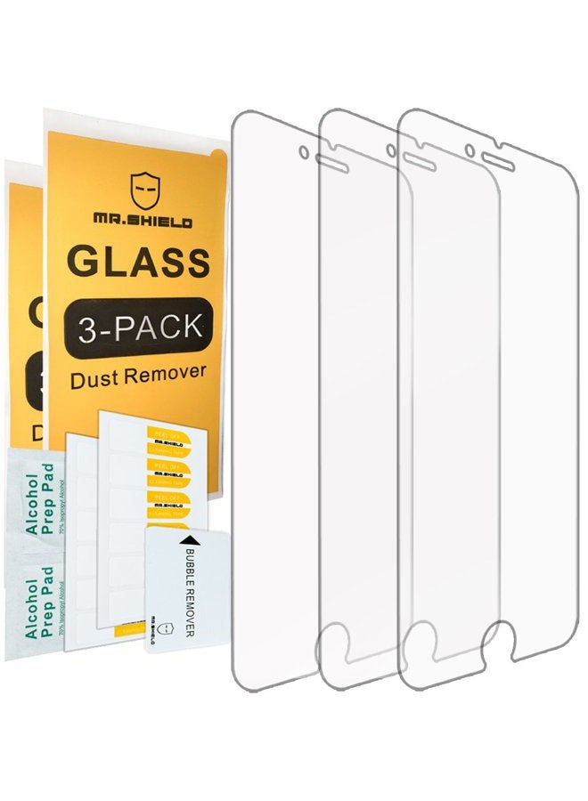 Mr Shield [3-Pack] - for iPhone 8 / iPhone 7 [Tempered Glass] Screen Protector [0.3mm Ultra Thin 9H Hardness 2.5D Round Edge] with Lifetime Replacement - Image 2