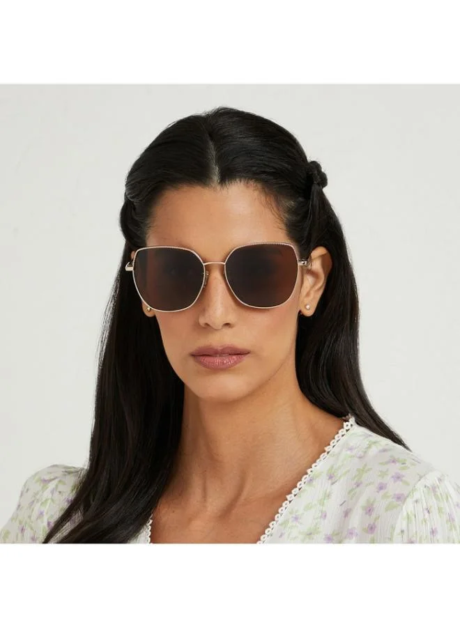 30Sundays SAGE Women Brown Sunglasses - Frame Material: Metal - Lens Color: Brown- Frame Color: Gold - Full Rim