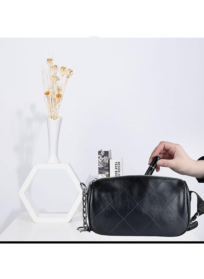 4Pcs Refillable Perfume Atomizer Bottles，Portable Empty Mini Spray Bottle for Perfume, Cologne, Liquid Sprayer, Rotating Design Use Aluminum Shell And Glass，Travel and Outings Spray Boxes Dispensers Liner Includes Liquid Dispensing Tool 5ml 0.2oz Black