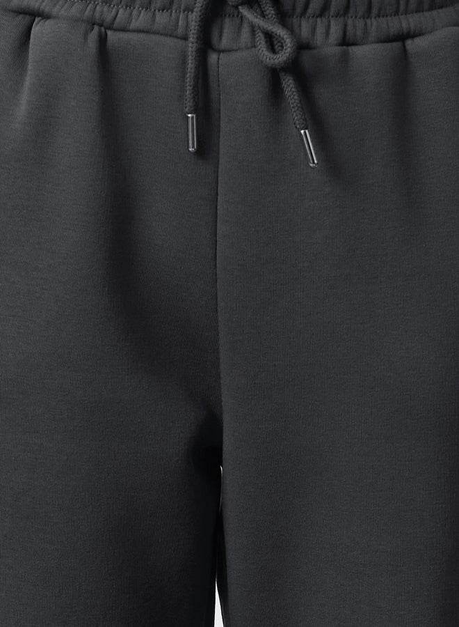 trendyol grey Thick Inside Fleece Basic Knitted Sweatpants Pants - Image 3