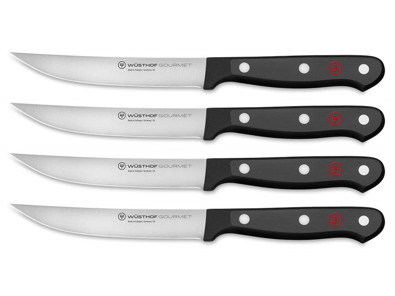 WÃ¼sthof WÜSTHOF Gourmet 4-Piece Steak Knife Set, Black - Image 5
